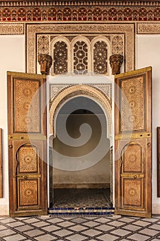 Bahia Palace. interior. Marrakesh . Morocco photo