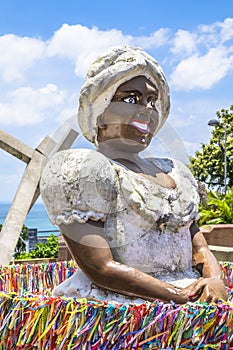 Bahiana sculpture in Pelourinho district