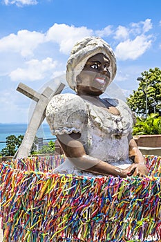 Bahiana sculpture in Pelourinho district