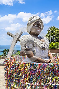 Bahiana sculpture in Pelourinho district photo