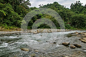 Bahorok River near Bukit Lawang in North Sumatra, Indonesia