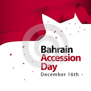Bahrain Accession Day Vector Template Design Illustration