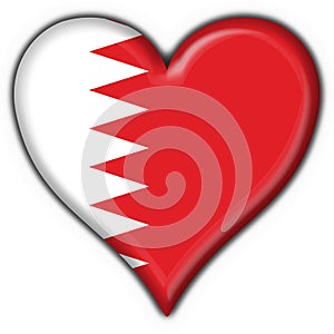 Bahrain button flag heart shape