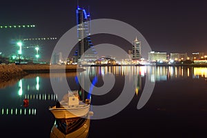 Bahrain city view in the night