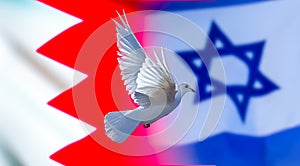 BahrainÃ¢â¬âIsrael Flag Declaration of Peace 2020 photo