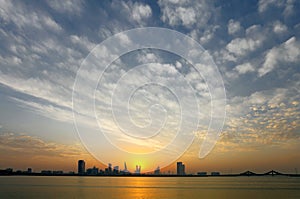 Bahrain Skyline and beautiful sky