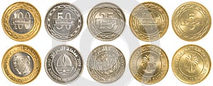Bahraini dinar coins collection set photo