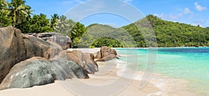 Baie Lazare Beach in Seychelles.