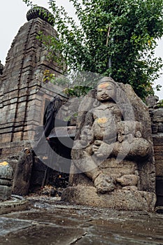 Baijnath Temple Complex, with the main Shiva Temple surrounded by 17 smaller shrines, all built in Nagara style and maintained by photo