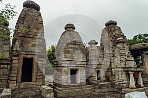 Baijnath Temple Complex, with the main Shiva Temple surrounded by 17 smaller shrines, all built in Nagara style and maintained by photo