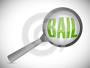 bail magnify search illustration design