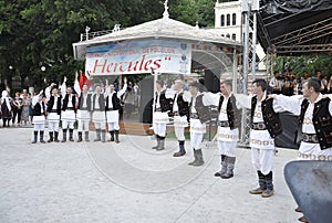 Baile Herculane  3rd July: Folk International Festival Hercules in Central Park from Baile Herculane Resort in Romania