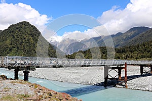 Bailey Bridge on State Highway 6 over Waiho River