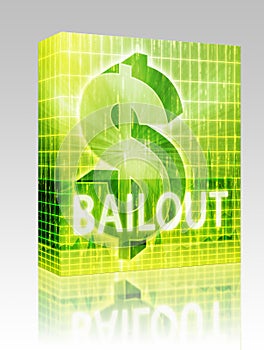 Bailout Finance illustration box package photo