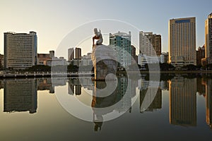 Bailu Park and buildings, Xiamen, China