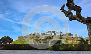 Baiona Castle, Spain. Beautiful view of Baiona photo