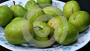 Bair ber or jujubes fruit in a bowl