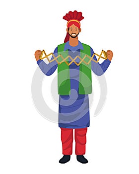 baisakhi man with instrument