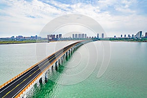 Baisha Bay Artificial Island Bridge, Taihe District, Jinzhou City