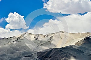 Baisha Lake in Bulunkou Reservoir, Pamir Plateau, Xinjiang