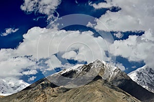 Baisha Lake in Bulunkou Reservoir, Pamir Plateau, Xinjiang