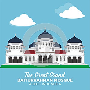 Baiturrahman Grand Mosque is a Mosque located in the center of Banda Aceh city, Aceh Province, Indonesia