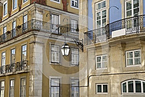 Baixa urban district of Lisbon. photo