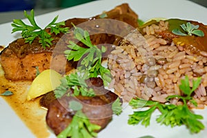 Bajan Rice and Pigeon Peas
