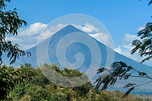 Bajawa - Distant view on Volcano Inierie photo