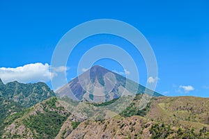 Bajawa - Distant view on Volcano Inierie photo