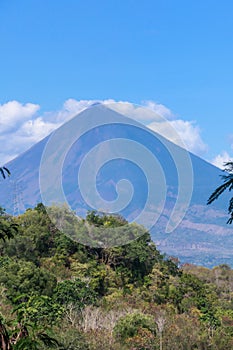 Bajawa - Distant view on Volcano Inierie photo