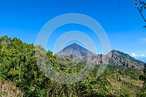 Bajawa - Distant view on Volcano Inierie photo