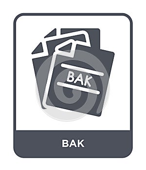 bak icon in trendy design style. bak icon isolated on white background. bak vector icon simple and modern flat symbol for web site