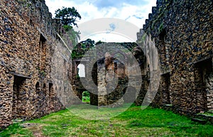 Bakaffa`s Palace in Fasil Ghebbi, Gondar, Ethiopia