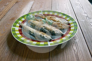 Baked anchovies photo