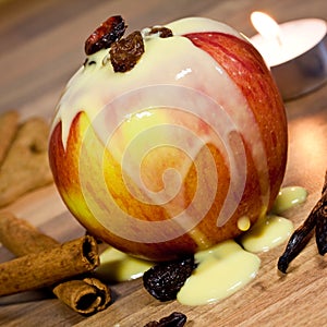 Baked apple