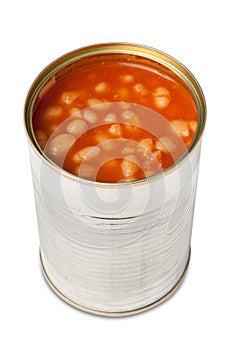 Baked beans in can