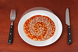 Baked Beans on a Plate