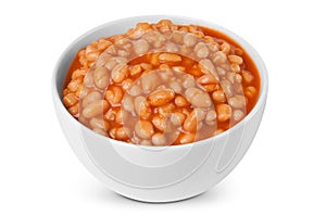 Baked beans portion photo