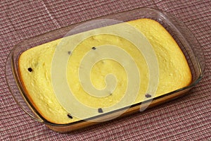 Baked cheese pudding