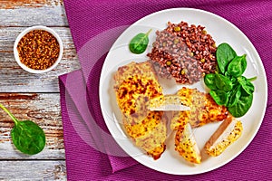 Baked Chicken breast with red rice