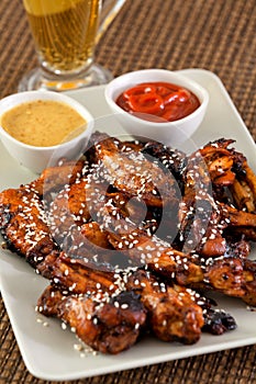 Baked chicken wings