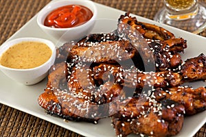 Baked chicken wings