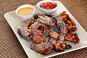 Baked chicken wings