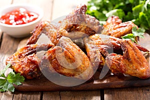 Baked chicken wings