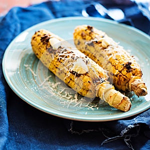 Baked corn with herbs and smoked paprika