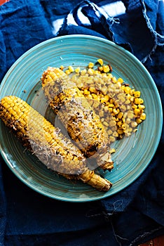 Baked corn with herbs and smoked paprika