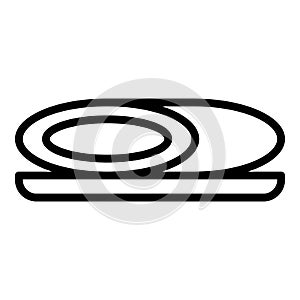 Baked dish icon outline vector. Brazilian food