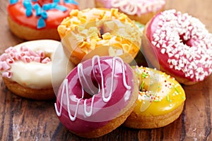 Baked donuts photo