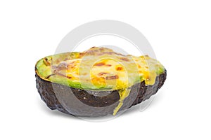 Baked egg in avocado